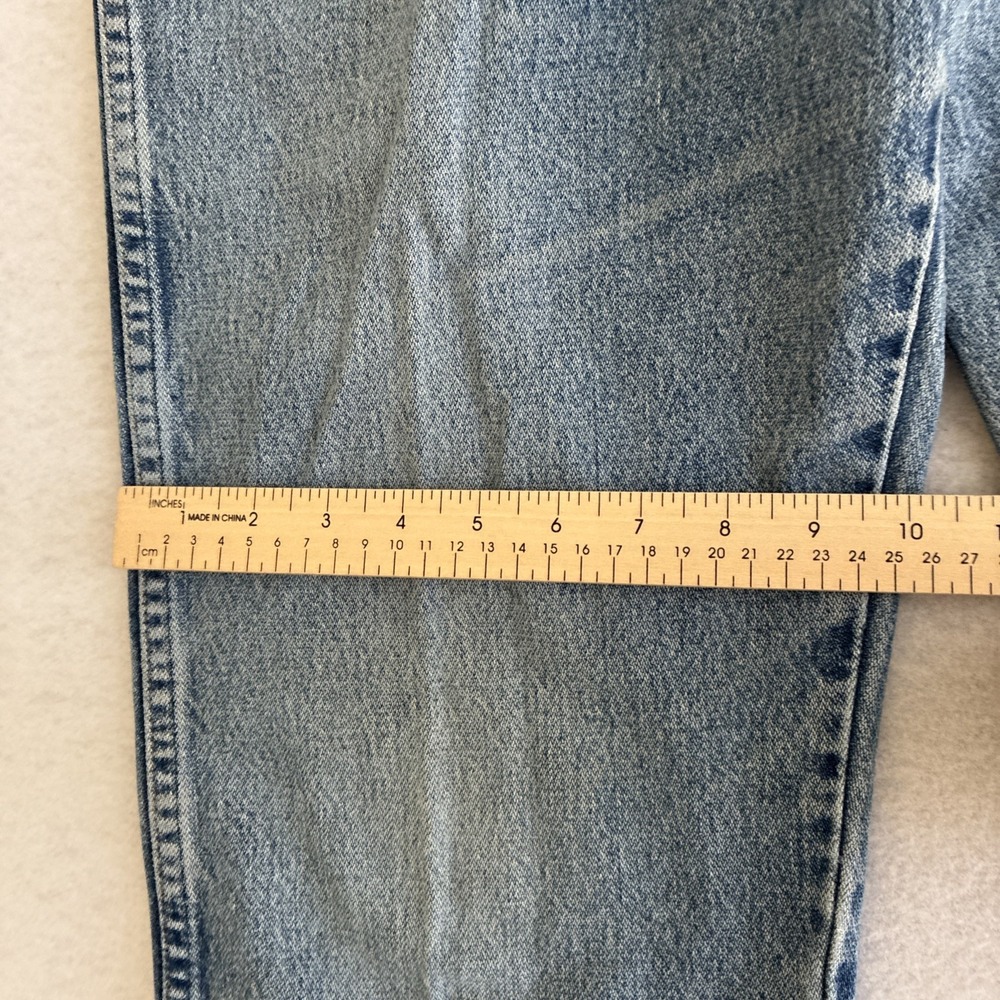 Wrangler Men's Cowboy Cut Blue Jeans Size 33x32 13MWZ Light Wash Western Rodeo - Picture 9 of 14